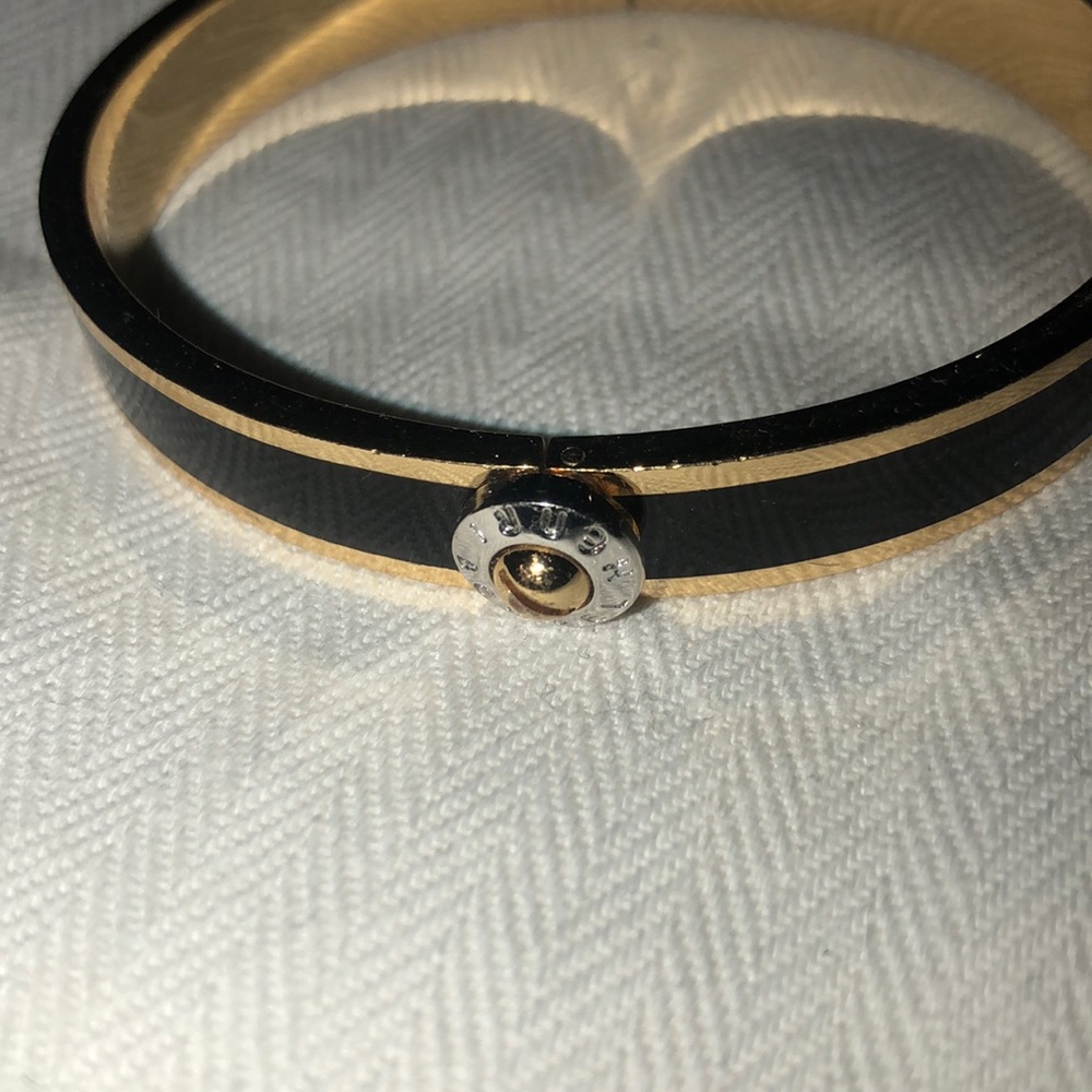 Henri Bendel Black And Gold Bangle